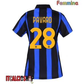 Inter Milan Benjamin Pavard #28 Prima Maglia Femmina 2026-27 Manica Corta Inter Milan Benjamin Pavard #28 Prima Maglia Femmina 2026-27 Manica Corta